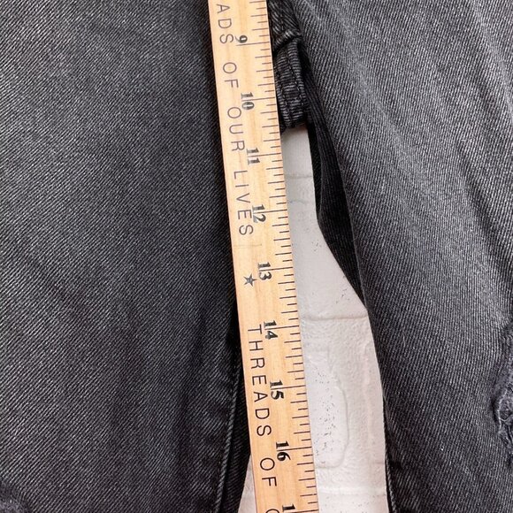 Levis‎ Jeans Women 25Wx30L ACT 26x28 Black Baggy Dad PC9-A3494-0018 Distressed - Picture 12 of 15